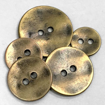 M-897-2 Hole Metal Button - 5 Sizes